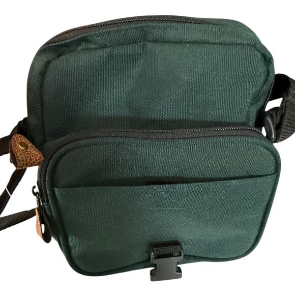 EastSport Vintage Green Canvas Adjustable Crossbody Travel Satchel Bag - Picture 5 of 10